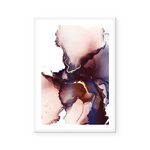 Abstract Fluid | Marble Red & Blue | Art Print