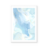 Abstract Fluid | Baby Blues | Art Print