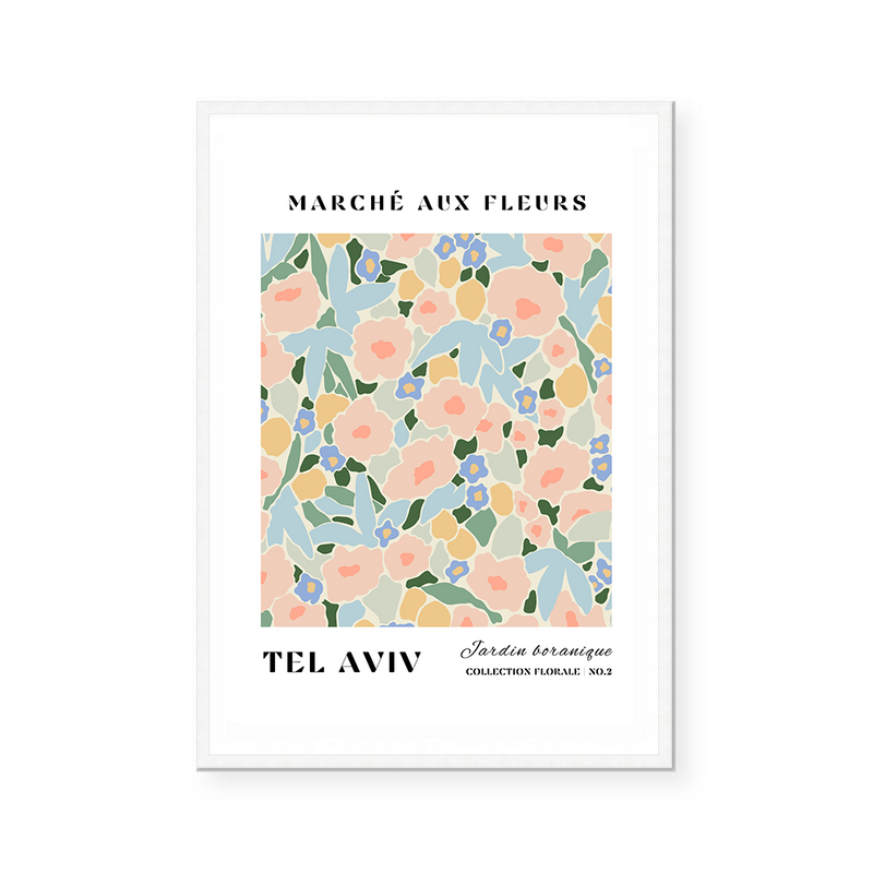 Marche Aux Fleurs | Tel Aviv | Art Print