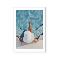 Lazing By The Pool | Art Print