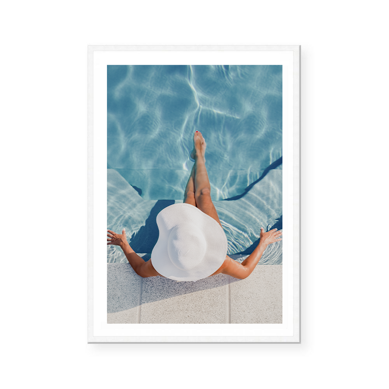 Lazing By The Pool | Art Print