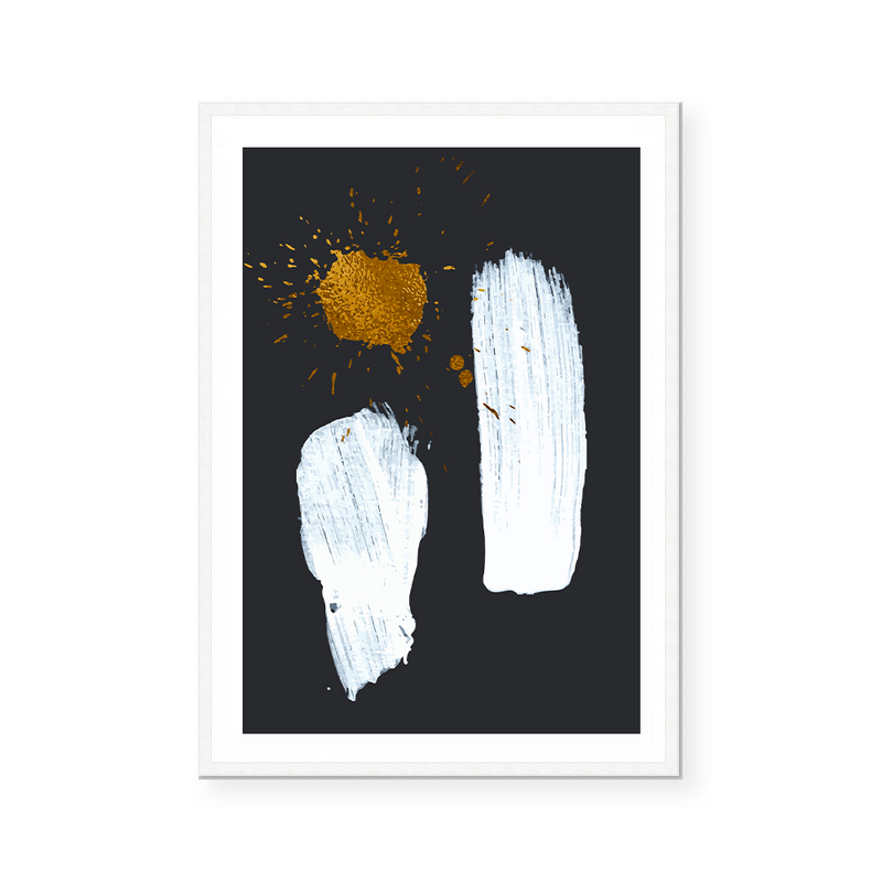 Gold Splatters I | Art Print