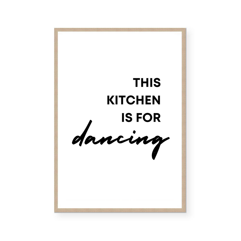 This Kitchen Is For Dancing | Art Print