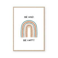 Be Kind Be Happy | Art Print