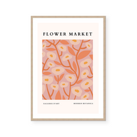 Flower Market | Retro Pink | Art Print