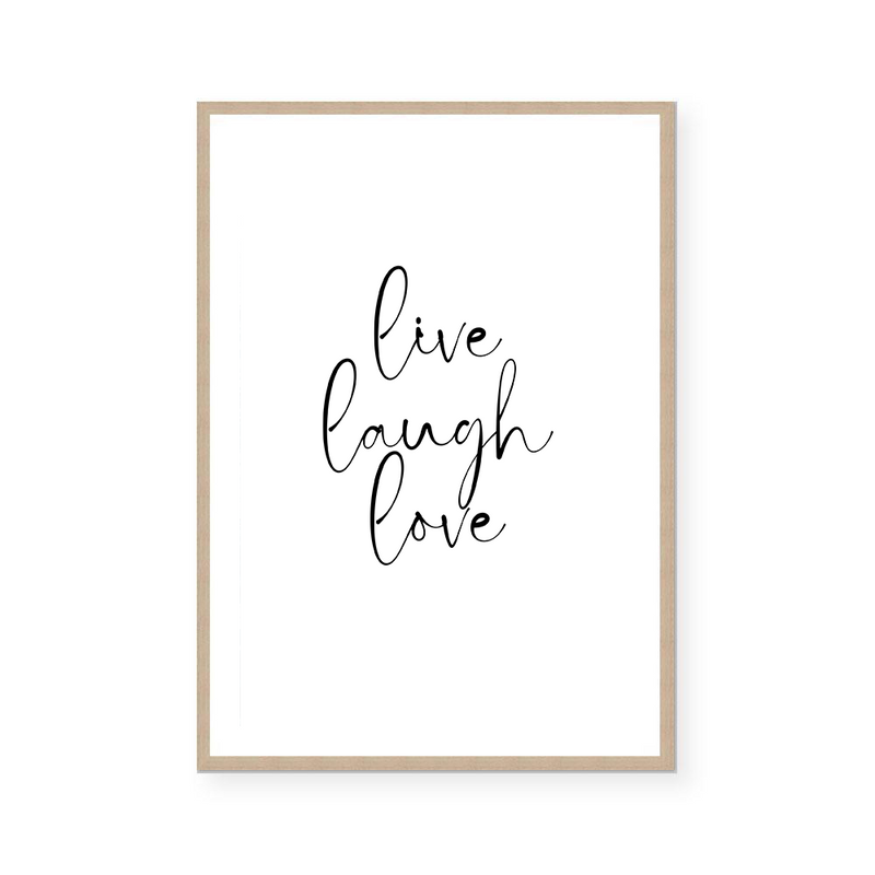 Live, Laugh, Love | Art Print