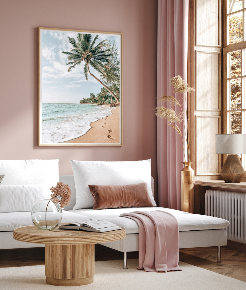 Footprints In Sand | Art Print