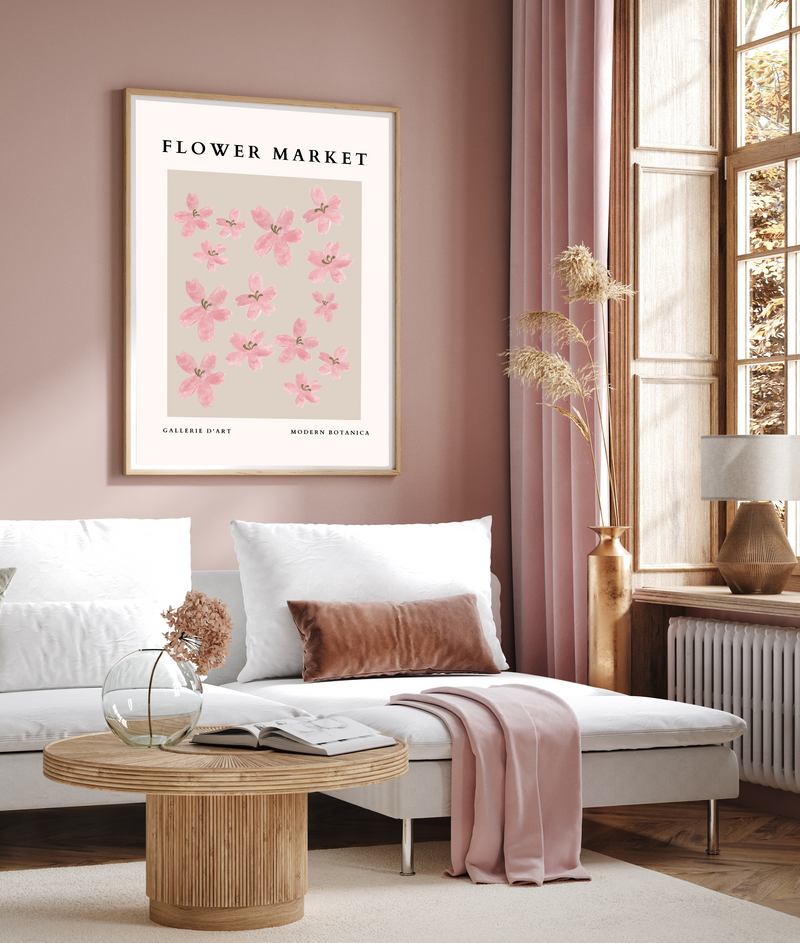 Flower Market | Pink | Art Print