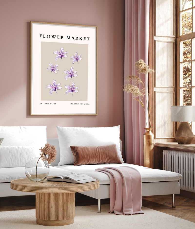 Flower Market | Lavender | Art Print