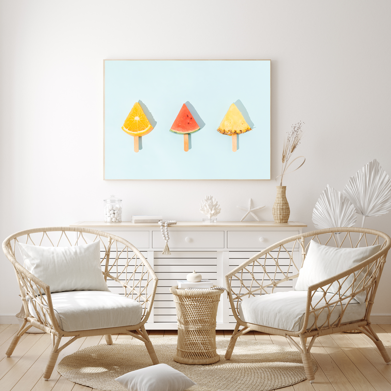 Fruit Popsicles | Art Print