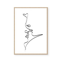 Kiss Me | Line Art | Art Print