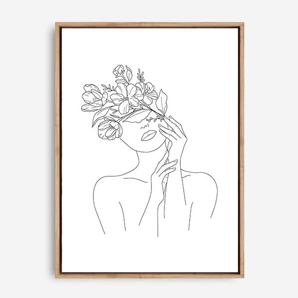 Vasha | Line Art | Canvas Print