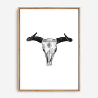 Bull Skull | Canvas Print