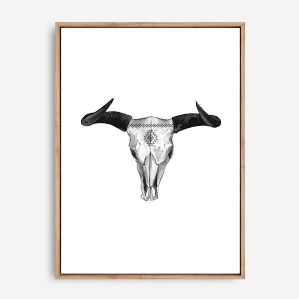 Bull Skull | Canvas Print