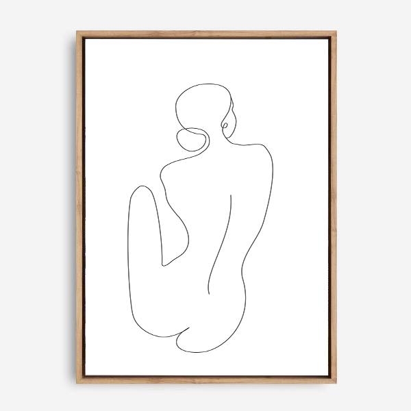 Alexandra | Line Art | Canvas Print