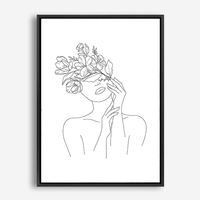 Vasha | Line Art | Canvas Print