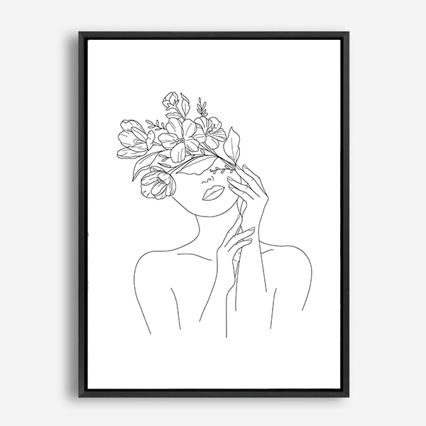 Vasha | Line Art | Canvas Print