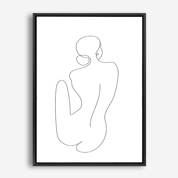 Alexandra | Line Art | Canvas Print