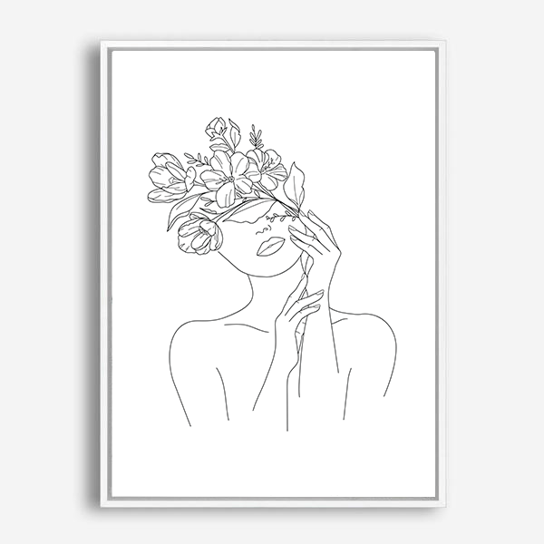 Vasha | Line Art | Canvas Print