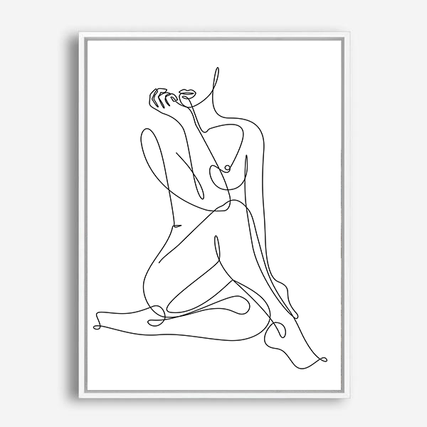 Sarai | Line Art | Canvas Print