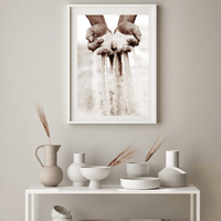 Sand In Hands | Art Print