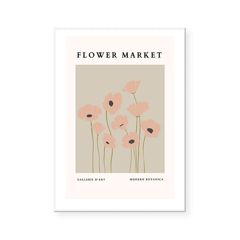 Flower Market | Poppies | Art Print