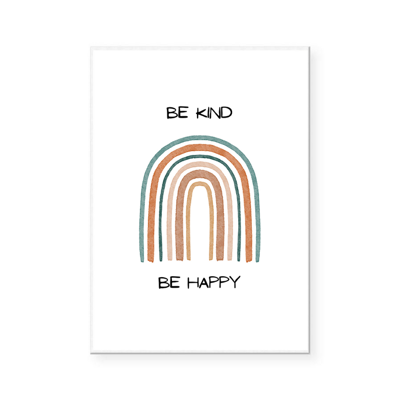 Be Kind Be Happy | Art Print