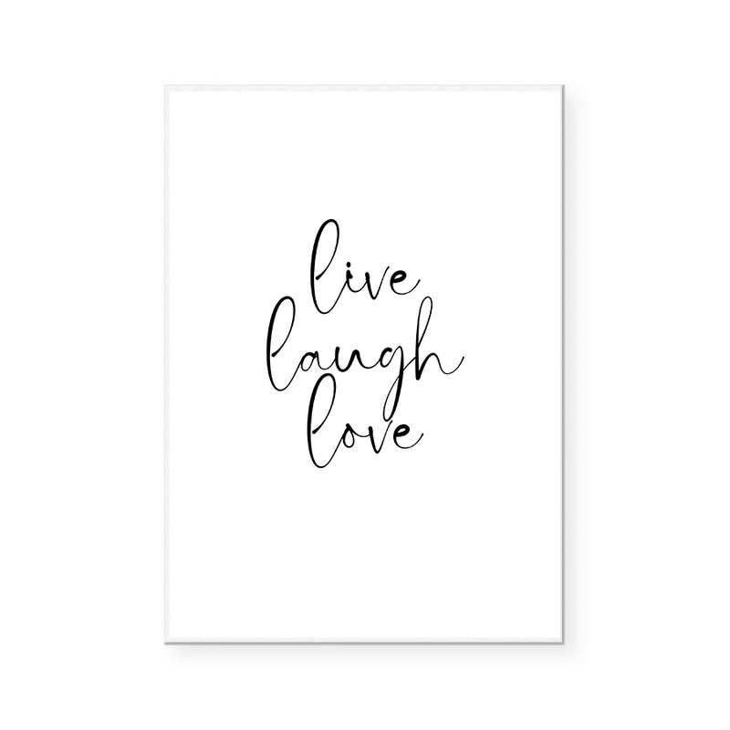 Live, Laugh, Love | Art Print