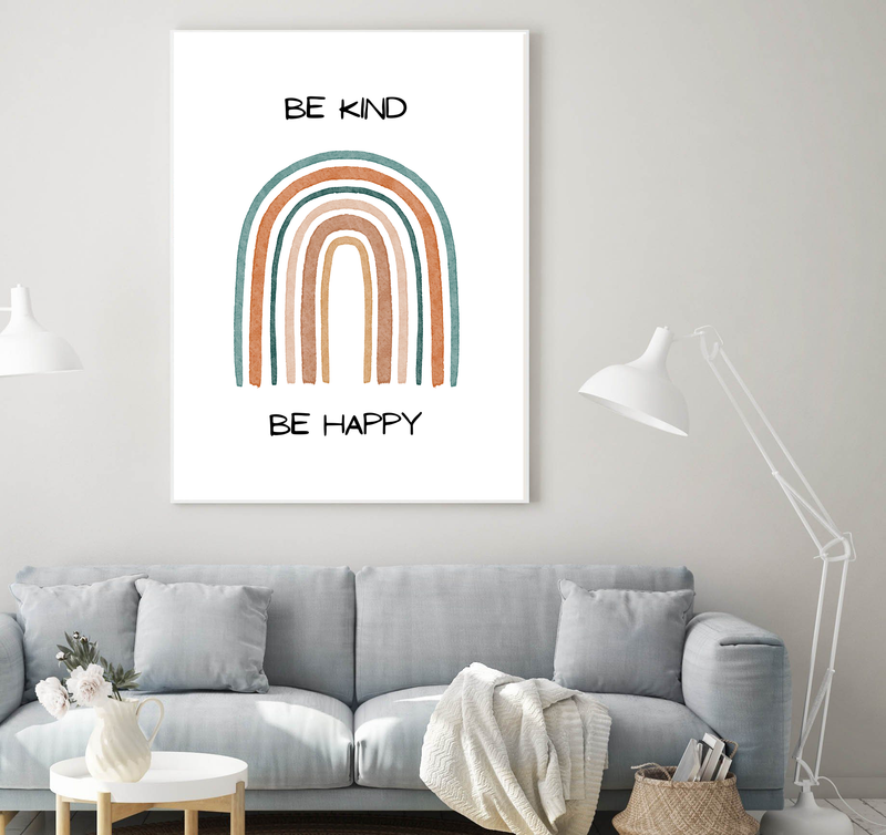 Be Kind Be Happy | Art Print