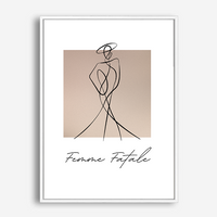 Amoura | Line Art | Canvas Print