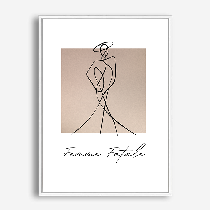 Amoura | Line Art | Canvas Print