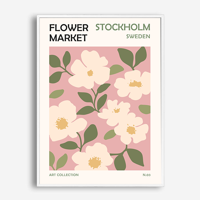 Flower Market | Stockholm | Canvas Print