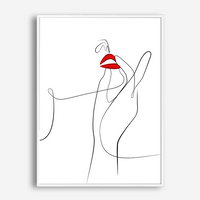 Donna | Line Art | Canvas Print