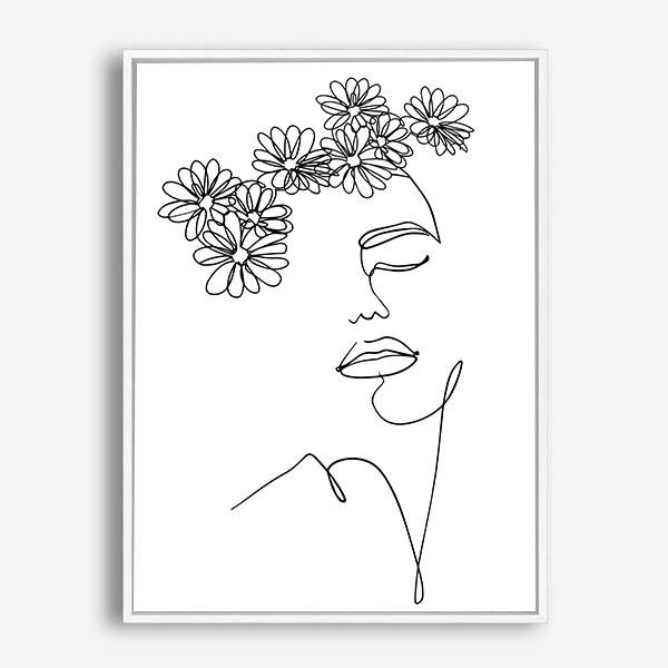 Ida | Line Art | Canvas Print