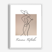 Naomi | Line Art | Canvas Print