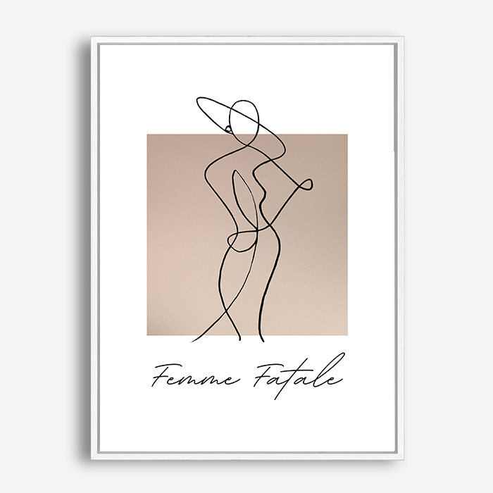 Naomi | Line Art | Canvas Print