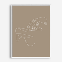 Aggie | Line Art | Canvas Print