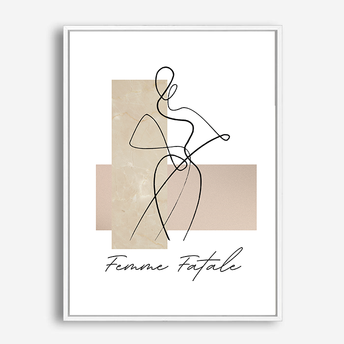 Cecelia | Line Art | Canvas Print