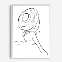 Cilla | Line Art | Canvas Print