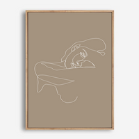 Aggie | Line Art | Canvas Print