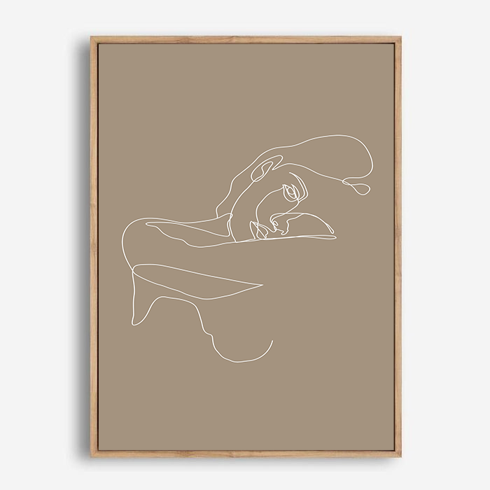 Aggie | Line Art | Canvas Print