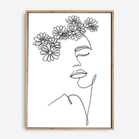 Ida | Line Art | Canvas Print