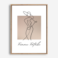 Naomi | Line Art | Canvas Print