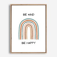 Be Kind Be Happy | Canvas Print