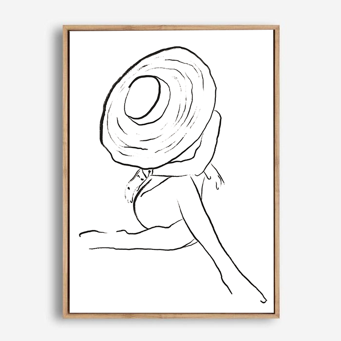 Cilla | Line Art | Canvas Print