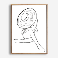 Cilla | Line Art | Canvas Print