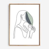 Hailey | Line Art | Canvas Print