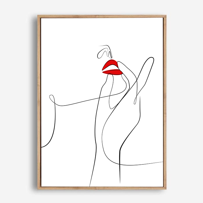 Donna | Line Art | Canvas Print