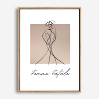 Amoura | Line Art | Canvas Print