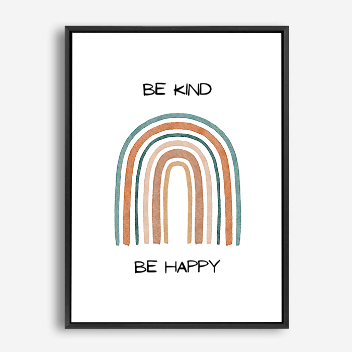 Be Kind Be Happy | Canvas Print